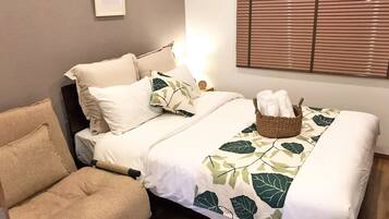 2 chambres, décoration personnalisée, ameublement personnalisé, bureau