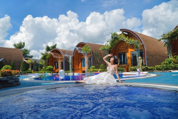 Außenpool, Cabañas (kostenlos), Liegestühle