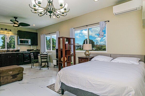 1 bedroom, iron/ironing board, travel crib, free WiFi