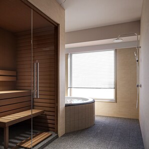 Chambre, non-fumeur, sauna (Free Parking/Free Flow/12 PM Checkout) | Salle de bain