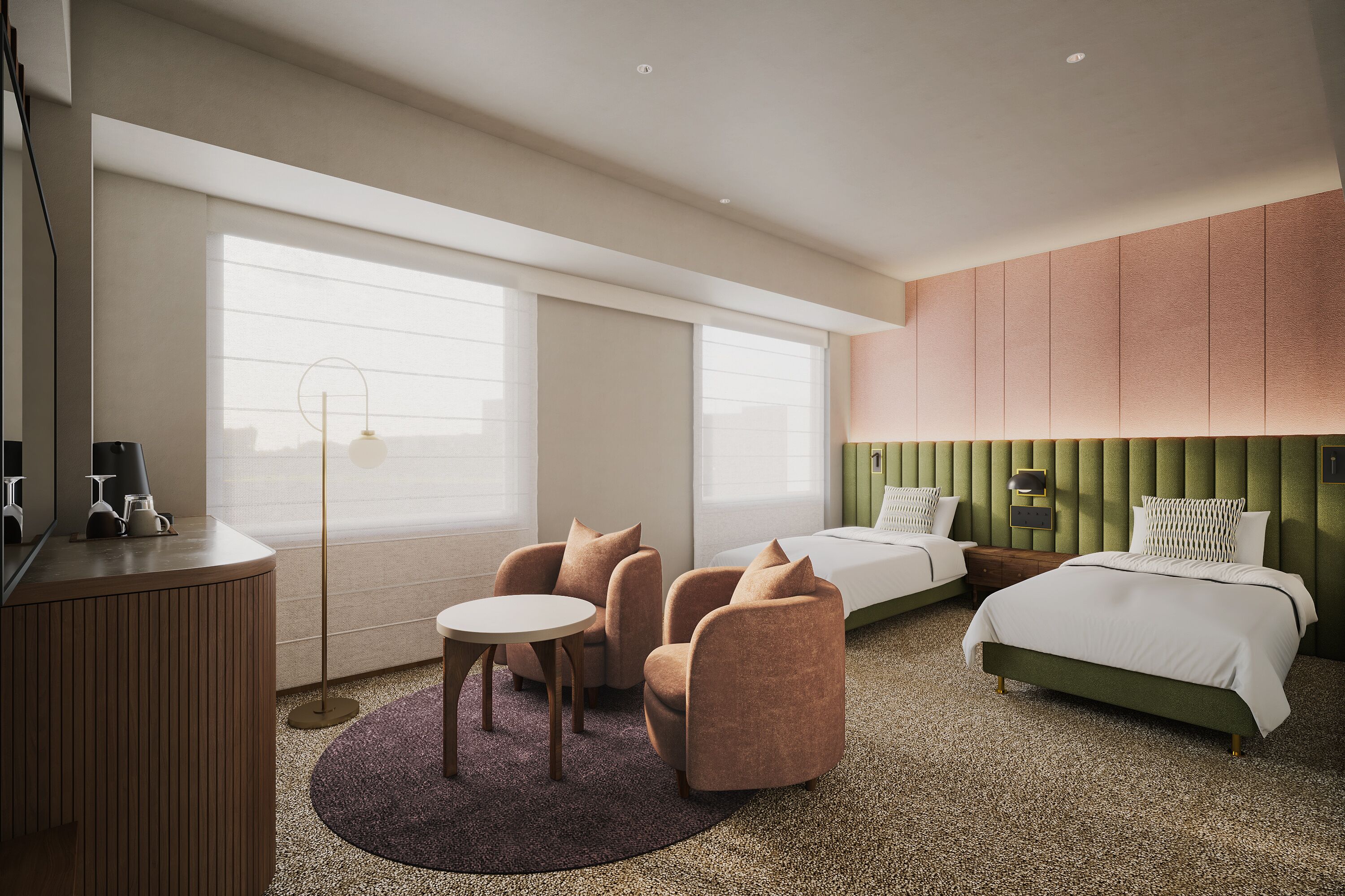 グランドコンフォート(駐車場無料,フリーフロー,12時チェックアウト) 禁煙 | ミニバー (無料)、セーフティボックス (室内)、遮光カーテン、アイロン / アイロン台