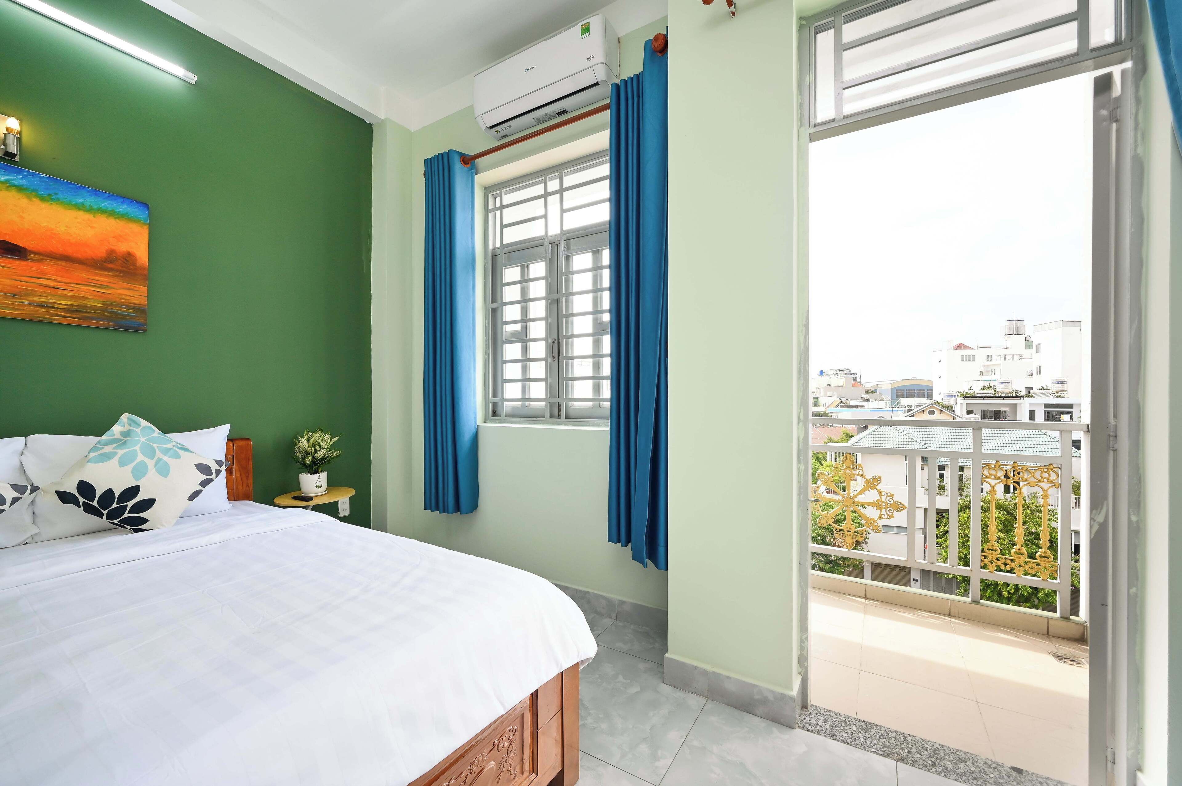 Habitación doble Deluxe, balcón, vista a la ciudad | Wifi gratis 