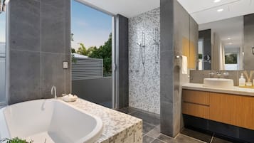 Shower, hair dryer