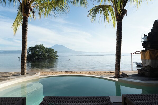 Villa Deluxe, vue plage, en front de plage | Piscine privée