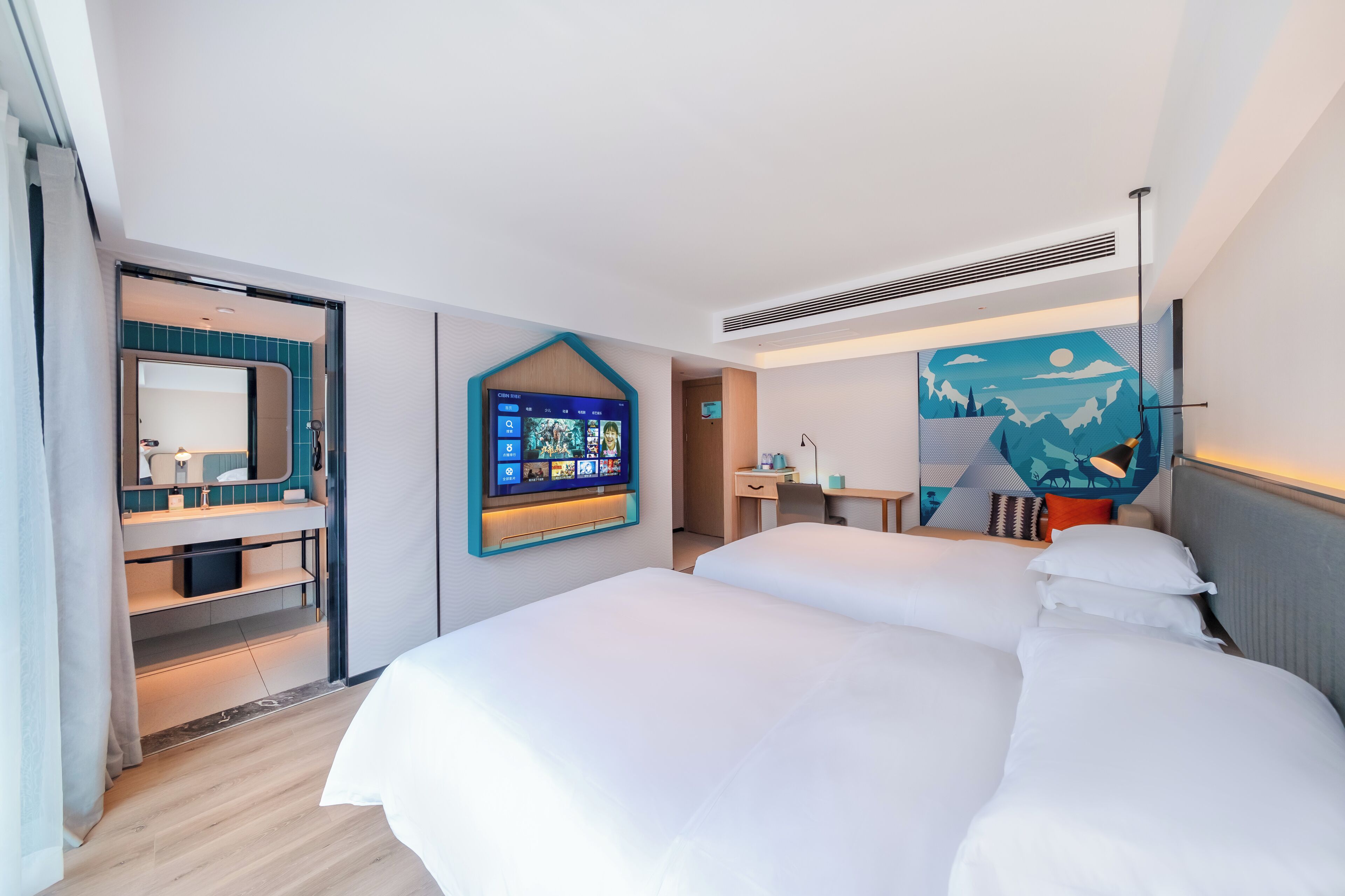 商務客房 | 1 間睡房、高級寢具、羽絨被、記憶棉床墊