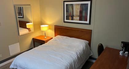 Downtown location near to restaurants pubs & bars. also near to marts .