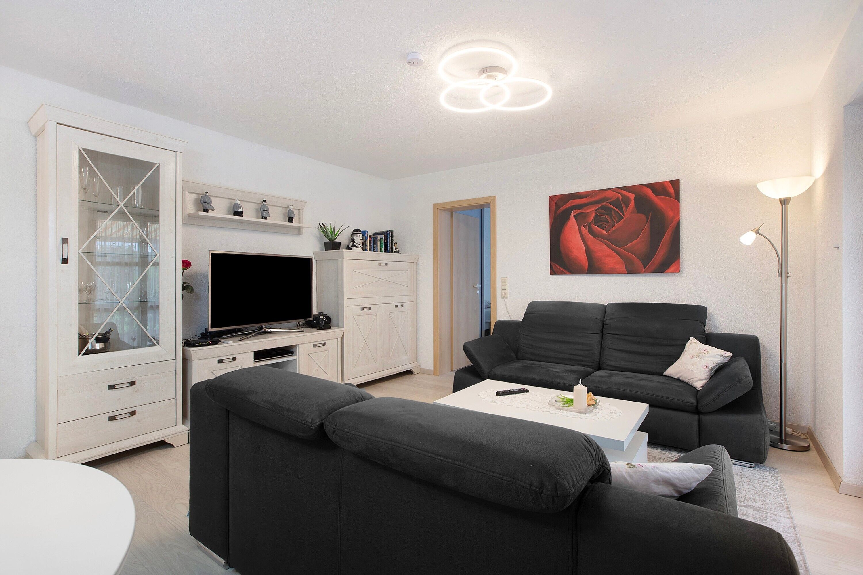 Fernseher, DVD-Player, Stereoanlage