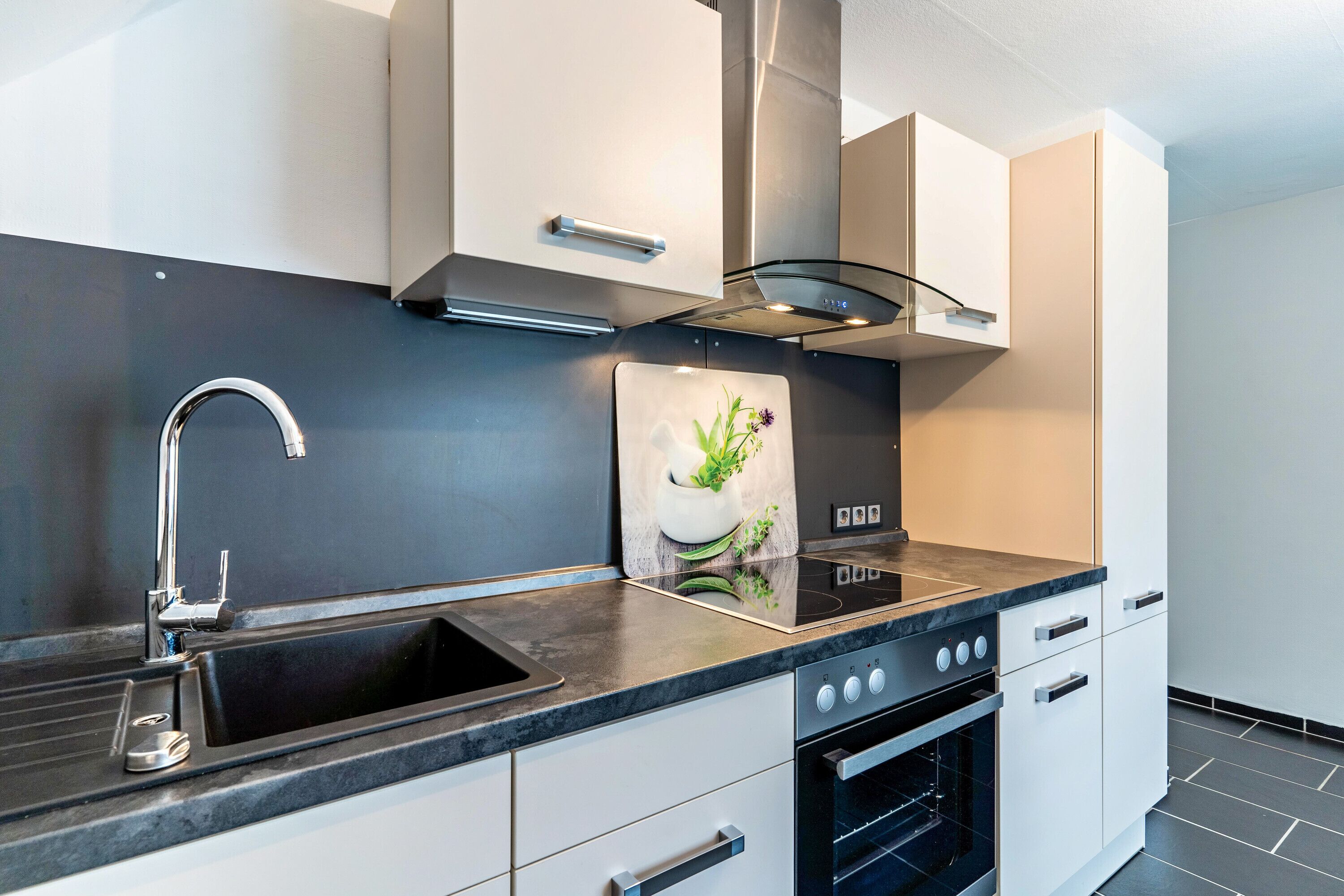 Fridge, oven, stovetop, dishwasher