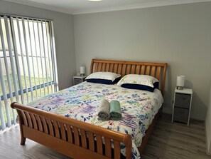 3 bedrooms, iron/ironing board, travel cot, WiFi