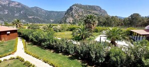 Habitación Deluxe, vistas a la montaña | Terraza o patio