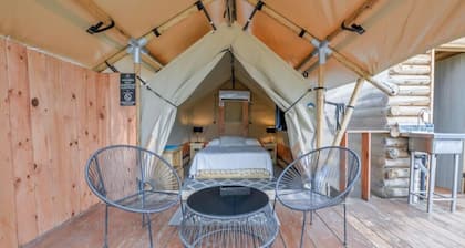 Glamping experience surrounded by nature