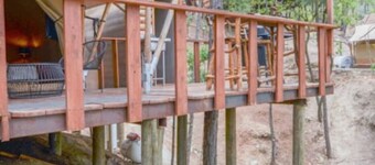 Glamping experience surrounded by nature