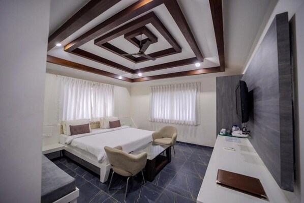 Executive Room | Desk, blackout drapes, iron/ironing board, free WiFi - Shubhdev Revival Resort and Waterworld Bhavnagar (Ghogha)