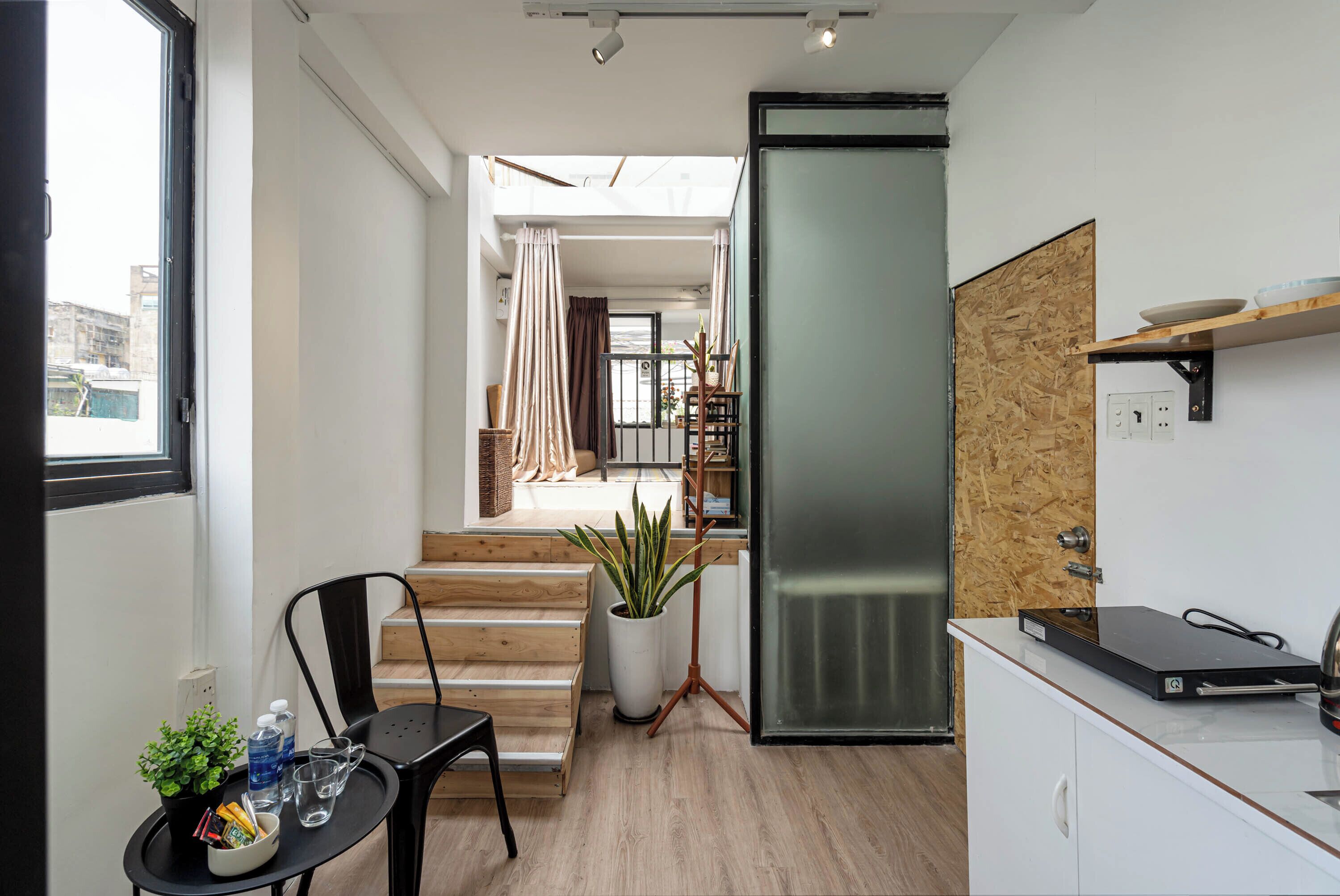 城市开间, 1 张大床, 露台 | 特色装修、特色家居、笔记本电脑工作区、免费 WiFi