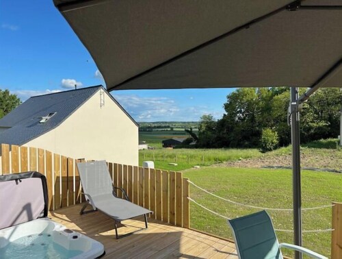 Maison de 2 chambres pour 4 personnes avec jacuzzi 