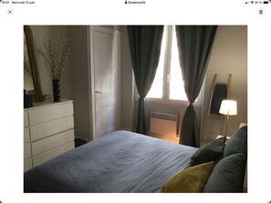 2 slaapkamers, een strijkplank/strijkijzer, wifi, beddengoed