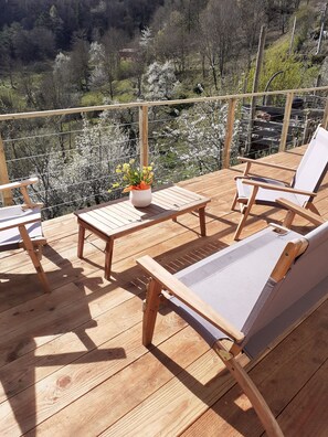 Property grounds - House in the heart of the Cathar country with a SUPERB view of the valley! (Cailla)