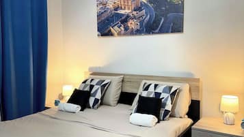 Departamento Confort, 2 habitaciones, vista al mar | 2 habitaciones, tabla de planchar con plancha y wifi gratis