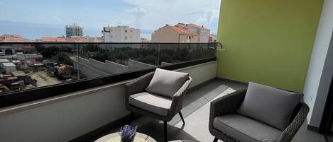 Comfort Apartment, Balcony, Sea View | Terrace/patio