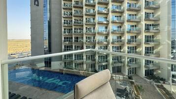 Studio, balcon, vue golf | Balcon