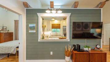 2 bedrooms, iron/ironing board, travel crib, WiFi