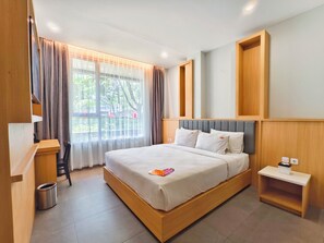Familien-Doppel- oder -Zweibettzimmer, Gartenblick | Blick auf den Garten
