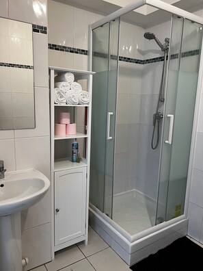 Serviettes fournies, savon, papier toilette