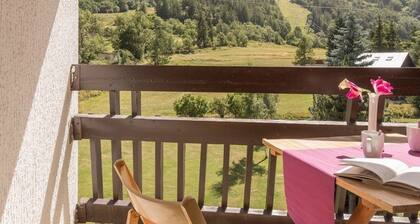 Ski-In/Ski-Out Studio with Mountain View, Balcony, and Parking in La Salle-les-Alpes