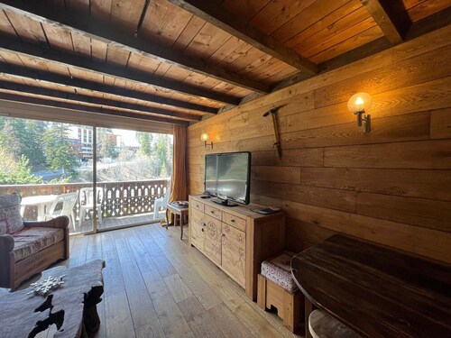 Appartement spacieux 8 pers, Pra-Loup 1600, balcon