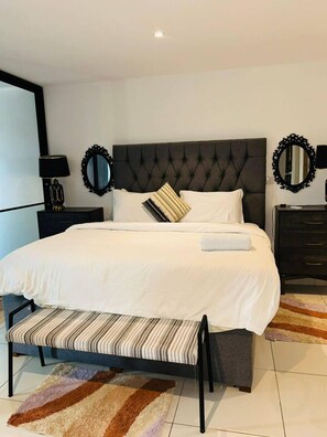 奢華複式房屋, 1 間臥室 | 高級寢具、布置獨特、書桌、筆電工作空間