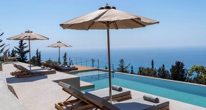 Luxury new Villa Limni with stunning sea views and near to the best beaches