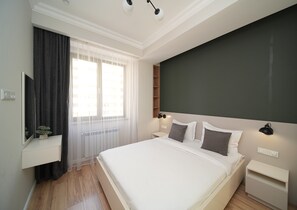 Superior Apartment, 1 Bedroom, Non Smoking, Balcony (1) | 1 bedroom, premium bedding, blackout curtains, soundproofing - Modern 1-bedroom apartment by Sweet Home (Yerevan)