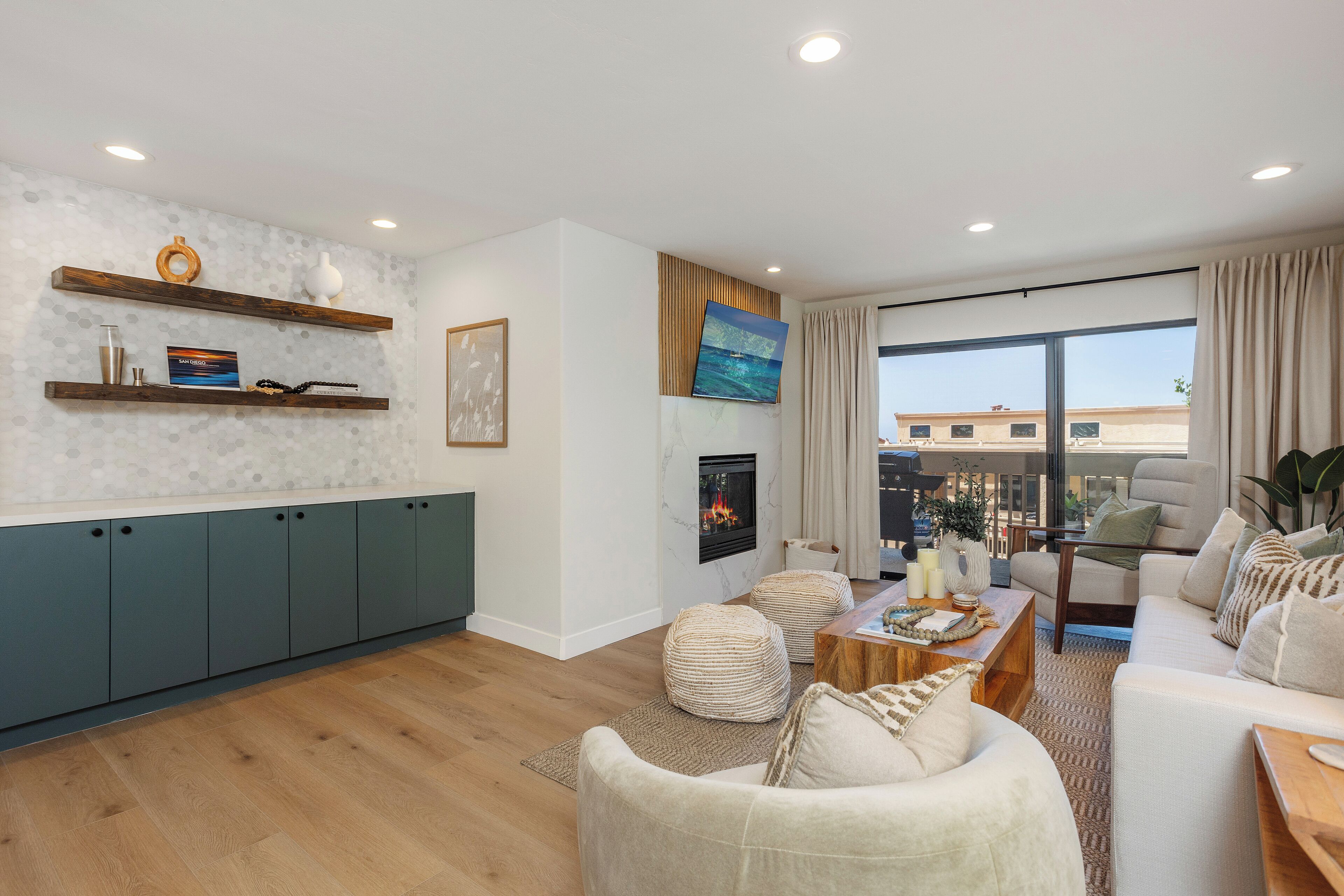 تلفزيون، مدفأة