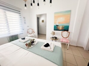 1 室のベッドルーム、アイロン / アイロン台、WiFi、ベッドシーツ