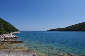 Beach nearby, sun-loungers