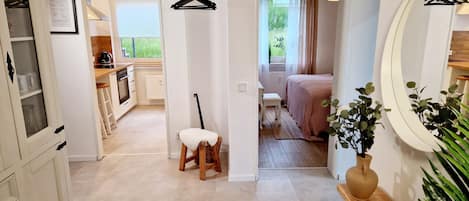 1 bedroom, iron/ironing board, travel crib, free WiFi