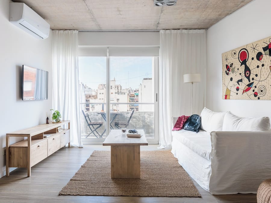 Departamento (8A) | 1 habitación, caja de seguridad en la habitación y cortinas blackout