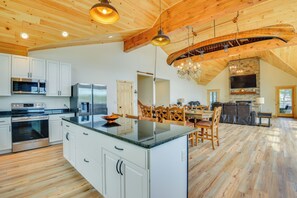Cottage (5 Bedrooms) | Interior - Hot Tub & Dock: Waterfront Wellesley Island Home! (Wellesley Island)
