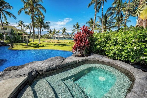 Fairway Villas At Waikoloa Beach Resort#I24: Gorgeous Top Floor 2 bedr/2 Bath