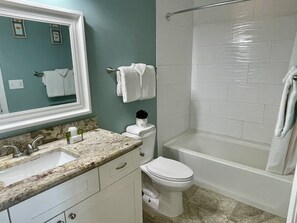 Condo, 2 Bedrooms | Bathroom | Towels - Beachgate Condo Suites And Hotel 232+233 2 Bedroom Condo (Port Aransas)