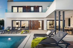 A heated pool
