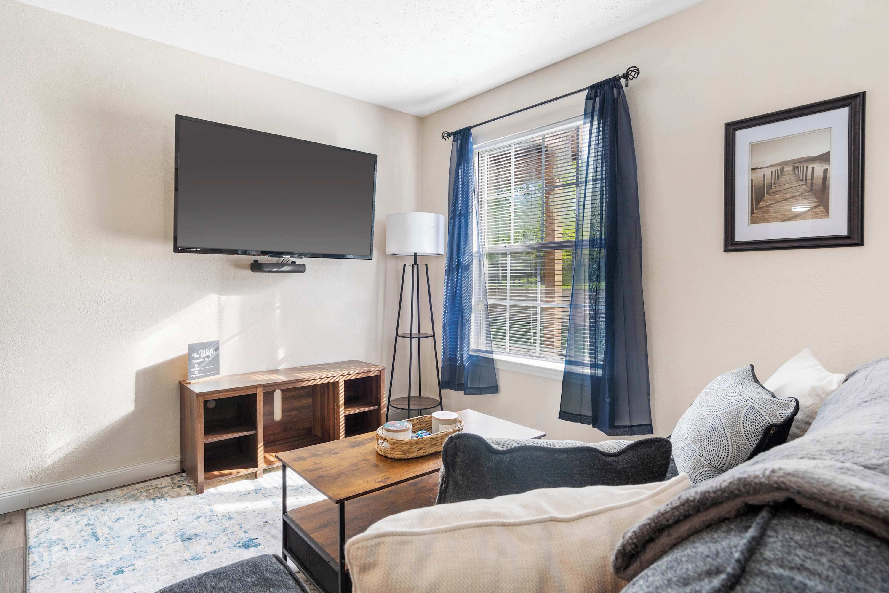 Condo, 1 King Bed with Sofa bed, Patio, Garden View (The Nautical Nook) | Living area