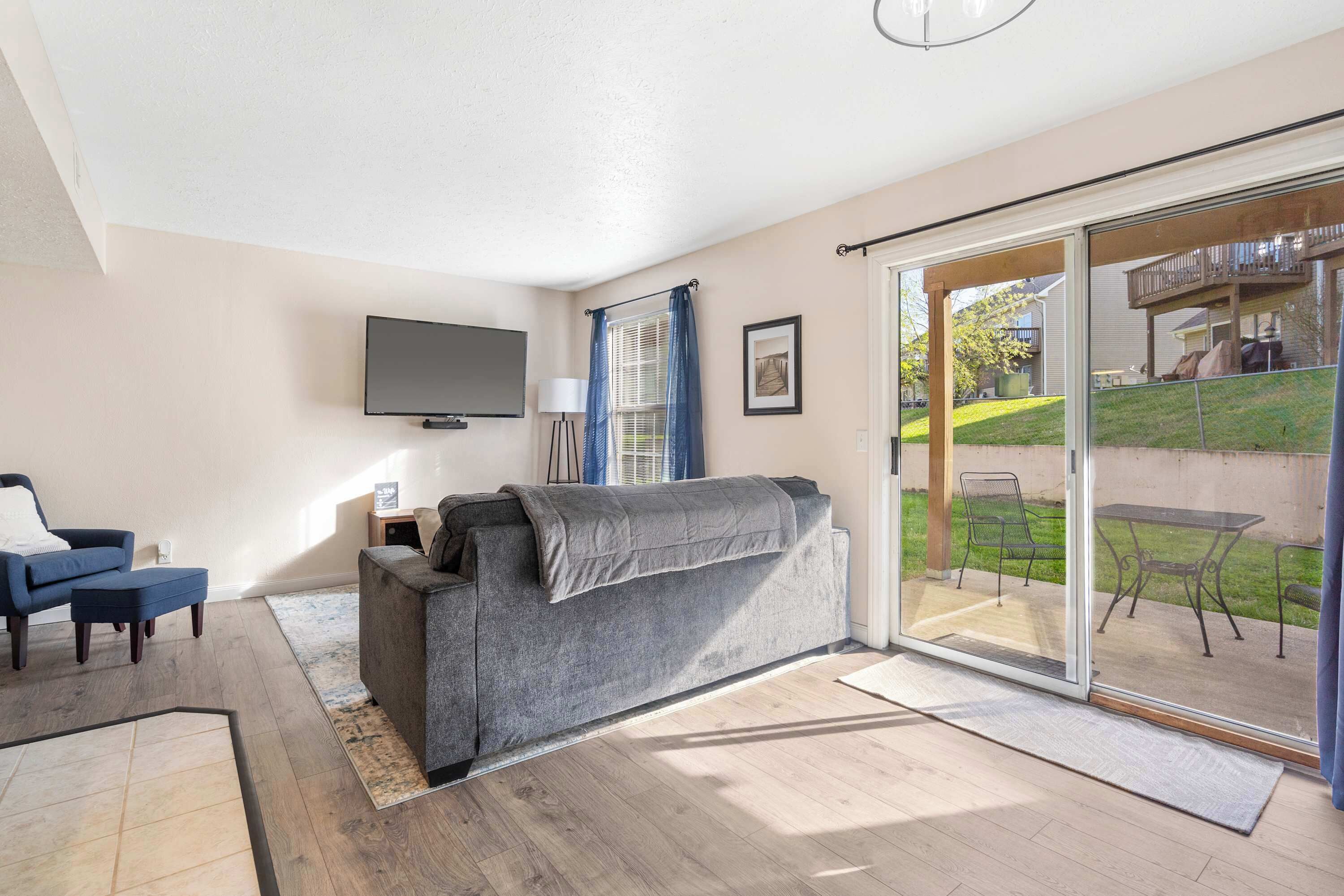 Condo, 1 King Bed with Sofa bed, Patio, Garden View (The Nautical Nook) | Living area