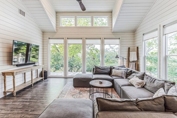 Ferienhaus, Mehrere Betten, Terrasse | Wohnbereich