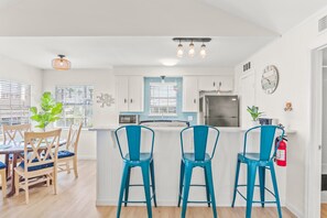 House, Multiple Beds, Kitchen, Garden View (Tranquil Turquoise) | Private kitchen - Tranquil Turquoise: Pet Friendly (Port Aransas)