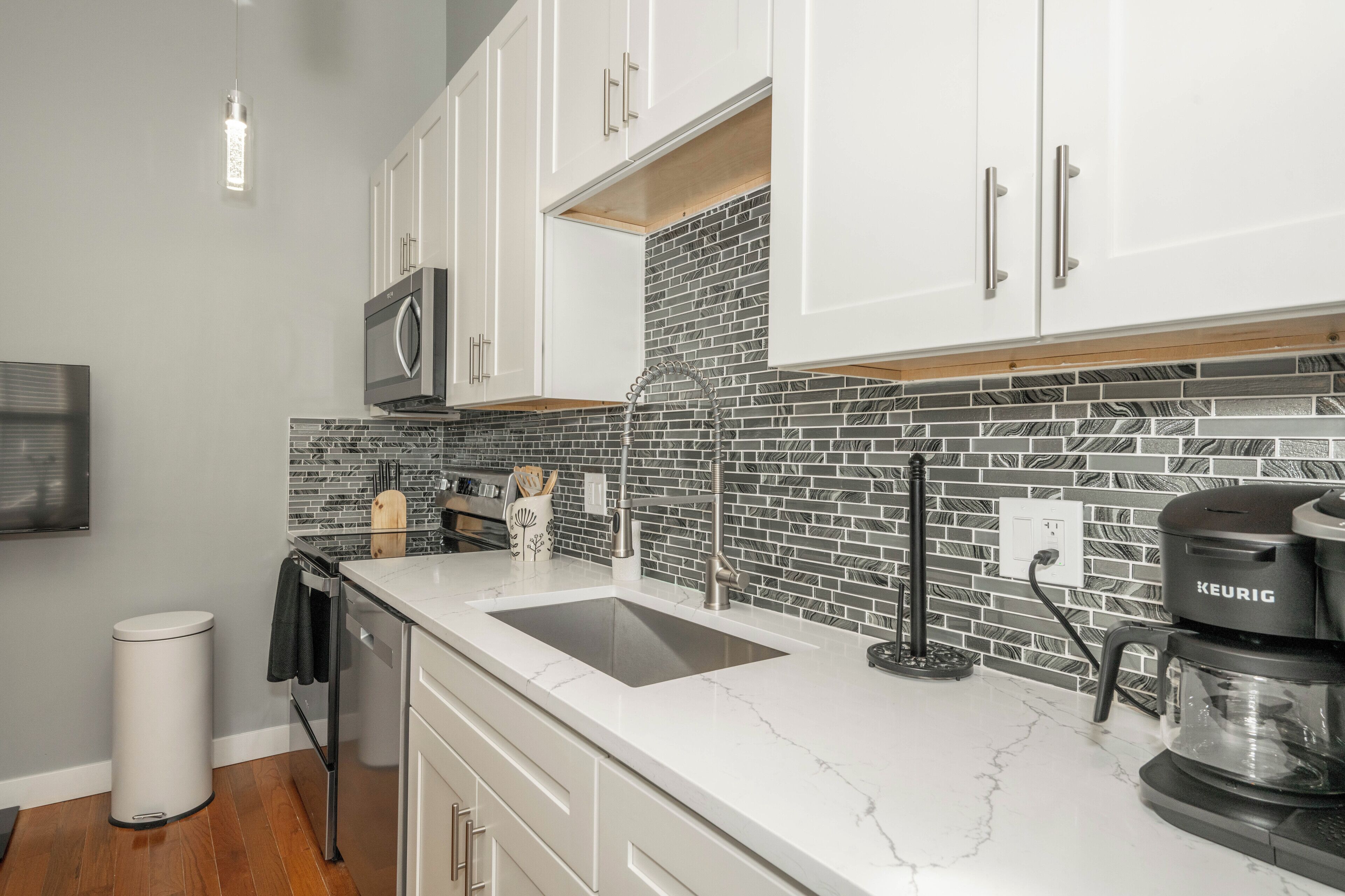 公寓, 1 张大床, 厨房 | 私人厨房 | 茶具/咖啡用具