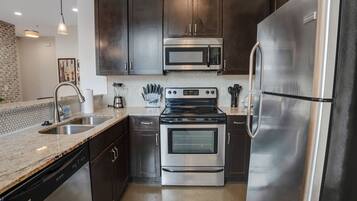 Condo, Multiple Beds, Kitchen, City View (Whiskey Row Modern) | Private kitchen | Coffee/tea maker