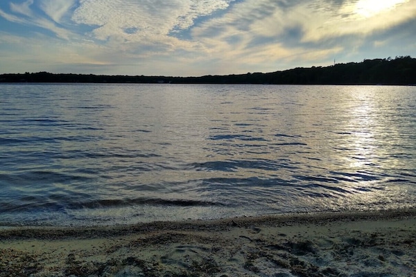 Veiw of the lake from our deeded beach access