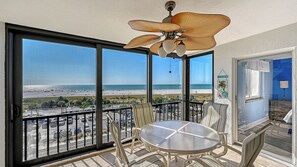 Outdoor dining - Stunning Gulf Views 2 Bed 2 Bath Sixth Floor at Siesta Key Beach (Siesta Key)