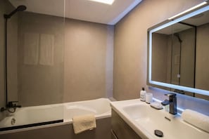Hair dryer, towels